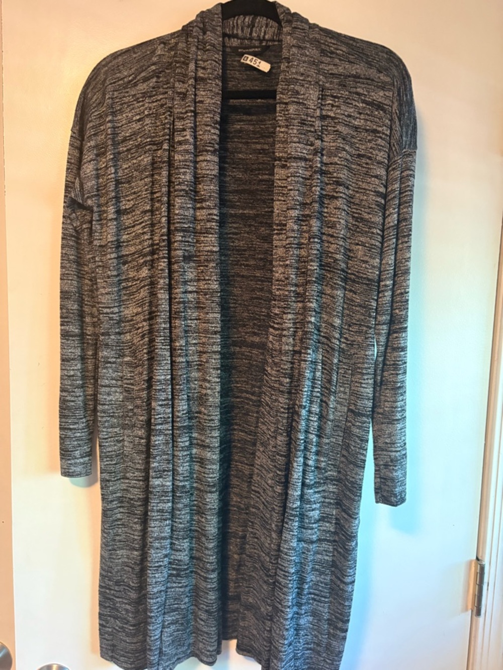 Banana Republic Gray Marled Open Cardigan